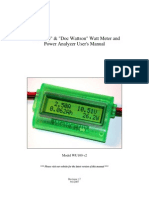 "Watt's Up" & "Doc Wattson" Watt Meter and Power Analyzer User's Manual