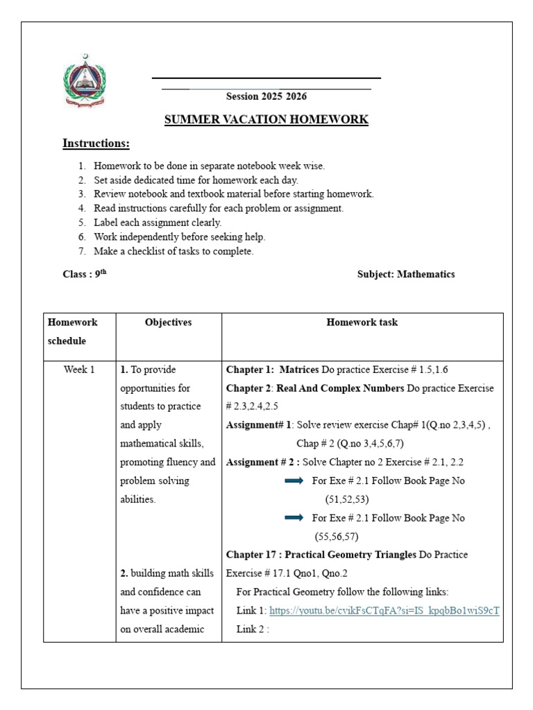 9th Grade Summer Homework Guide | PDF | Grammatical Tense | Verb