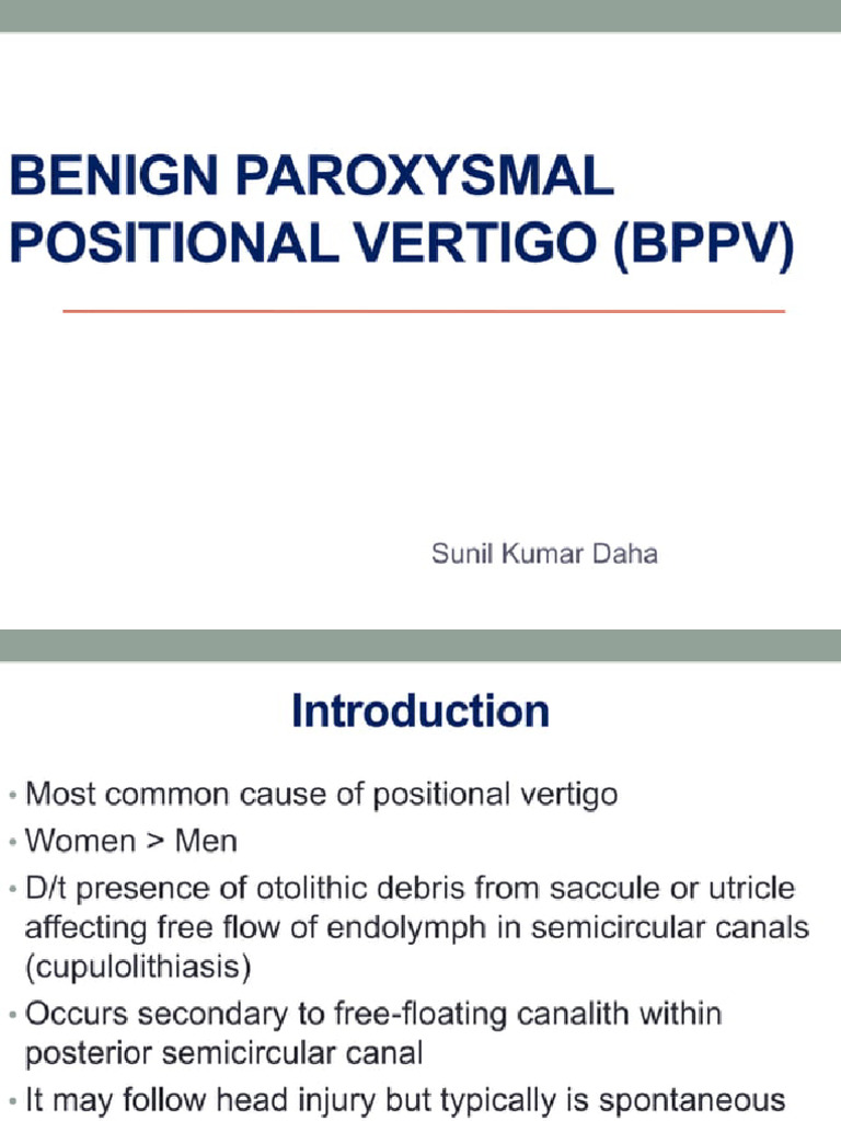 BPPV | PDF
