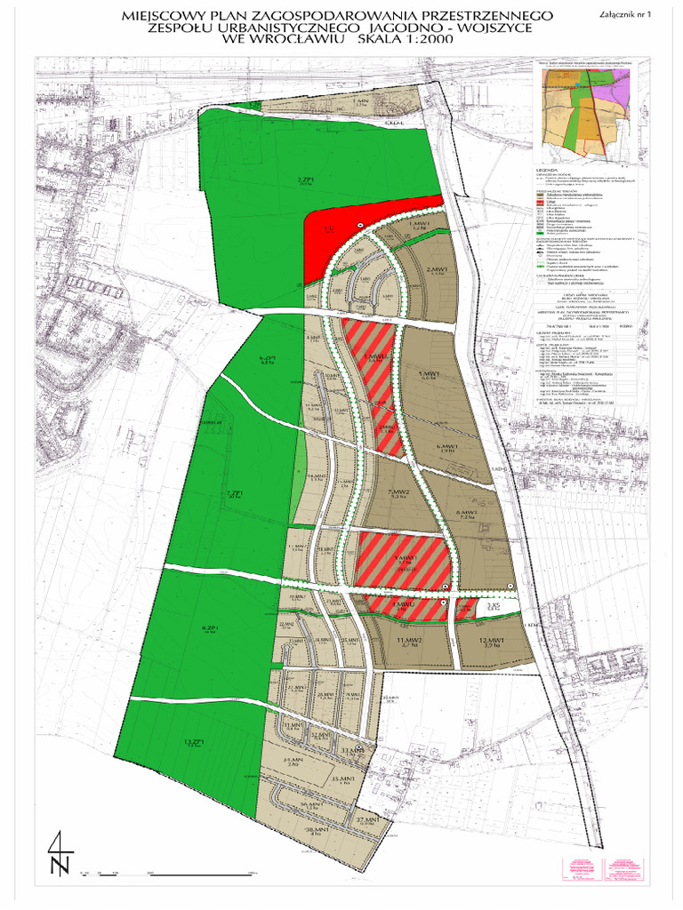 Mapa MPZP Jagodno | PDF