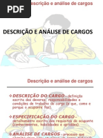 Descrição e Análise de Cargos