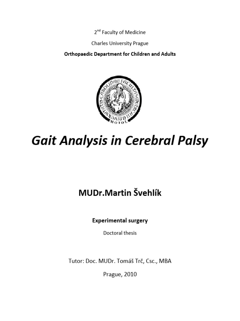 Gait Analysis in Cerebral Palsy | PDF | Cerebral Palsy | Neurotransmitter