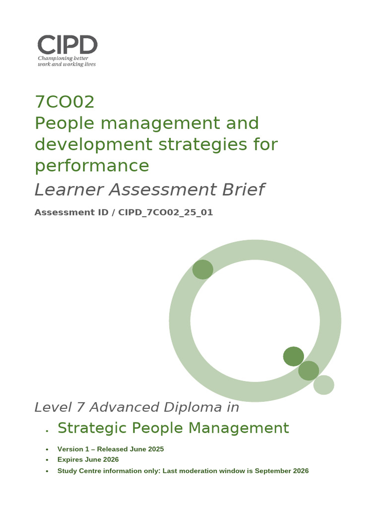June 2025 - 7CO02 People Management and Development Strategies For ...