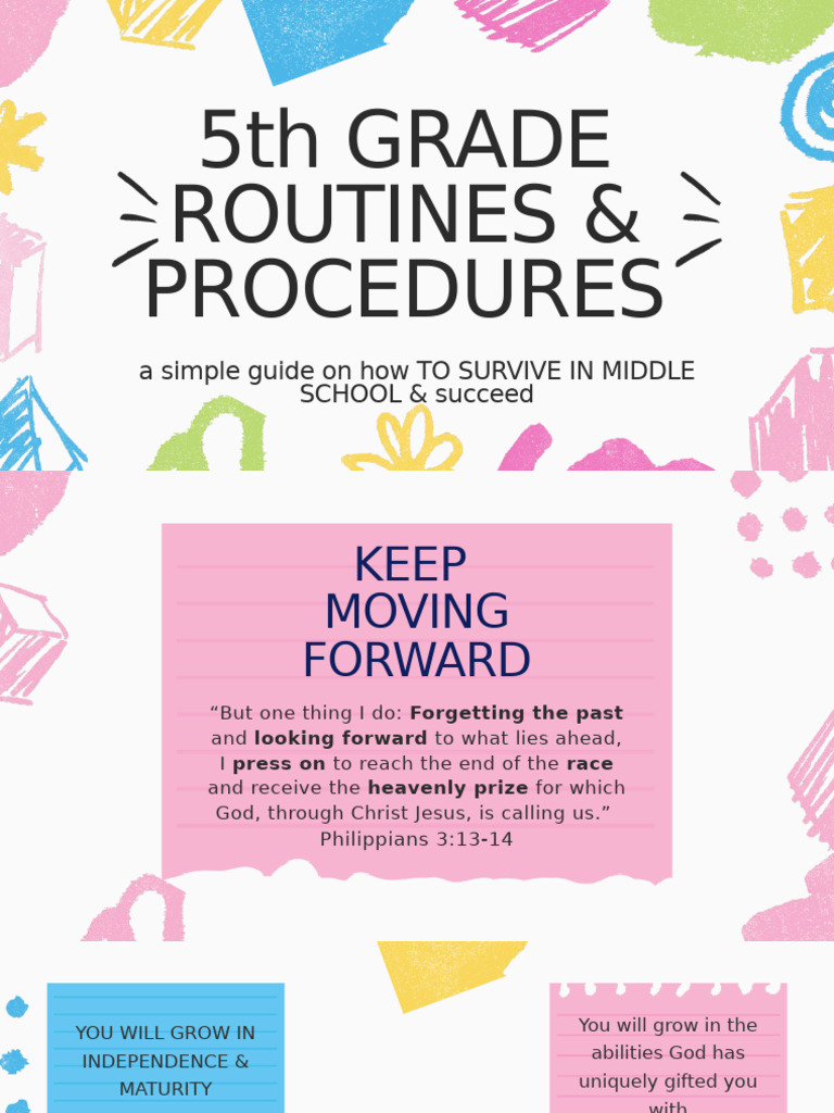 5th Grade Middle School Survival Guide | PDF