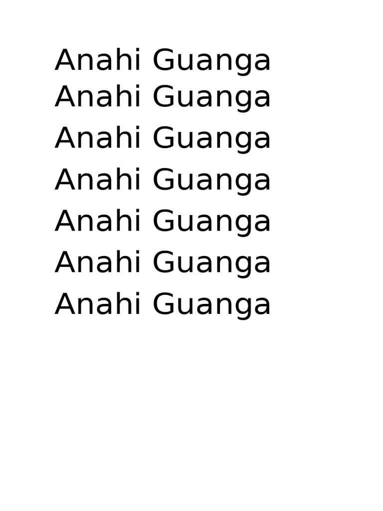 Anahi Guanga - Repisado | PDF