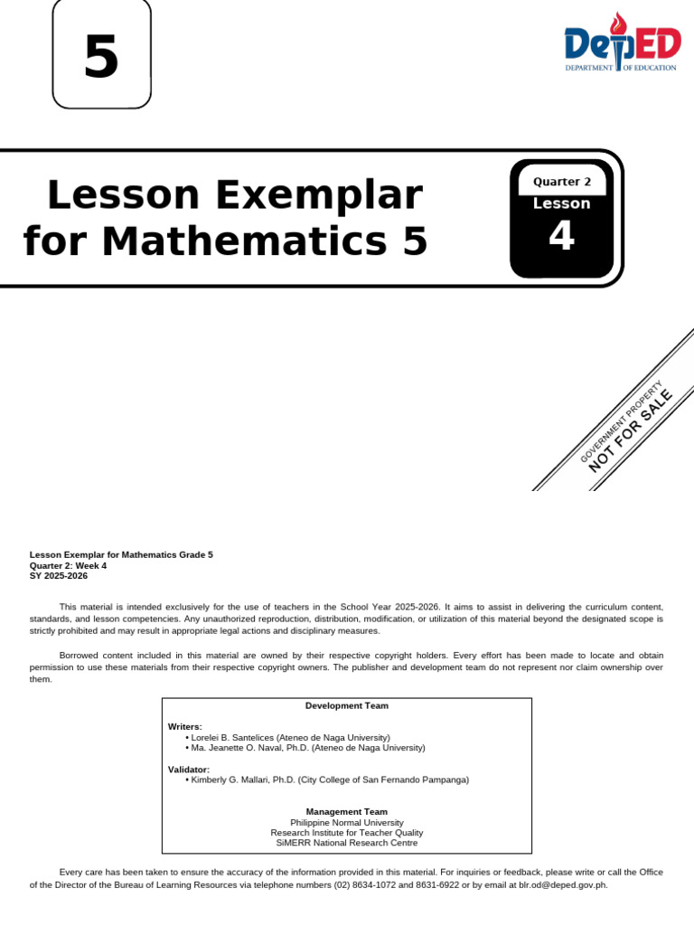 Grade 5 Math: Decimals Lesson Plan | PDF | Numbers | Number Theory