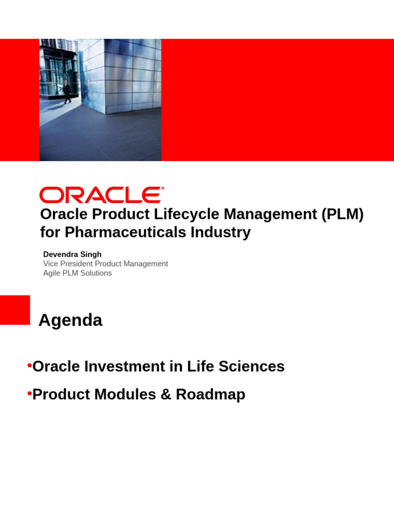 Oracle PLM Solutions for Pharmaceuticals | PDF | Product Lifecycle ...
