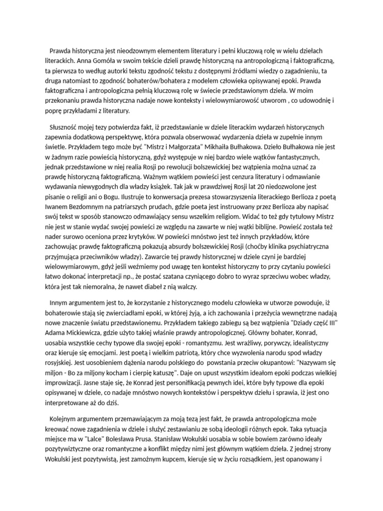 Rozprawka 18.5 | PDF
