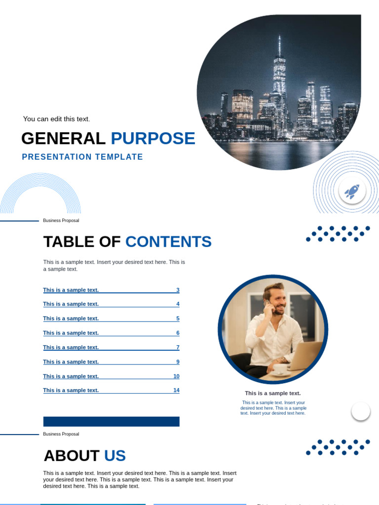 General Purpose Presentation Template | PDF
