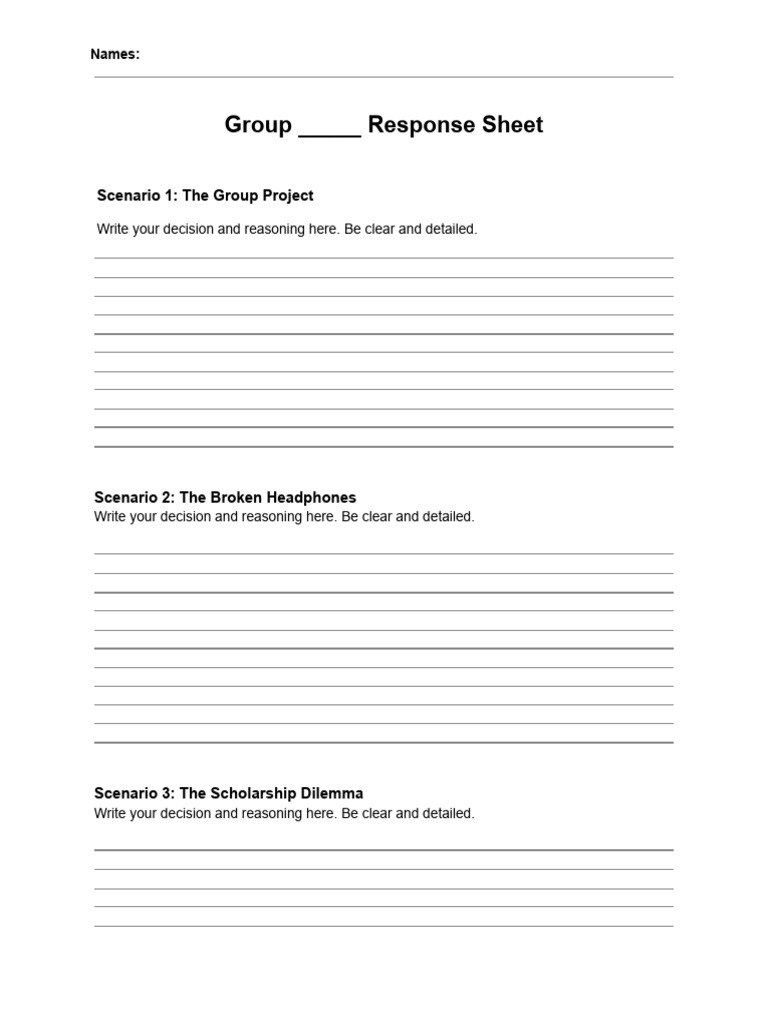 Justice Intro Response Sheet | PDF