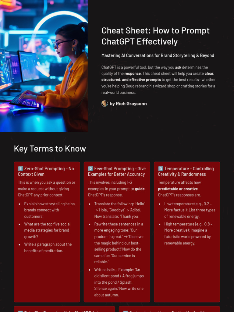 Effective ChatGPT Prompting Guide | PDF | Artificial Intelligence ...
