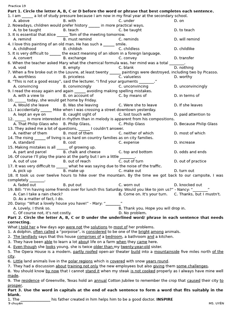 Practice 19 (HSG 9 Quảng Ninh 2025) | PDF | Multilingualism | Trees
