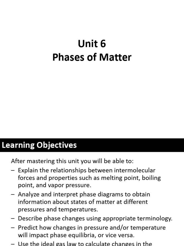 Phases of Matter and Gas Laws Explained | PDF | Phase (Matter) | Gases