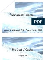 Managerial Finance: Hussain A. Al Awami, B.Sc. Pharm., M.SC., MBA