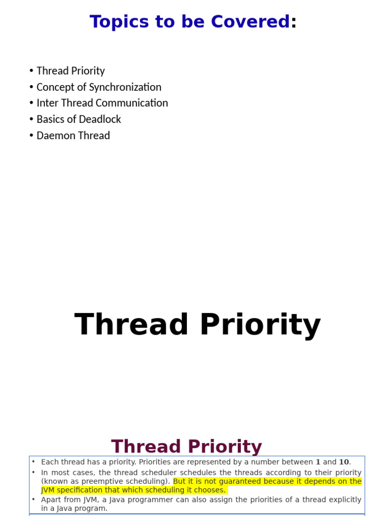 Java Thread Management and Synchronization | PDF | Thread (Computing ...