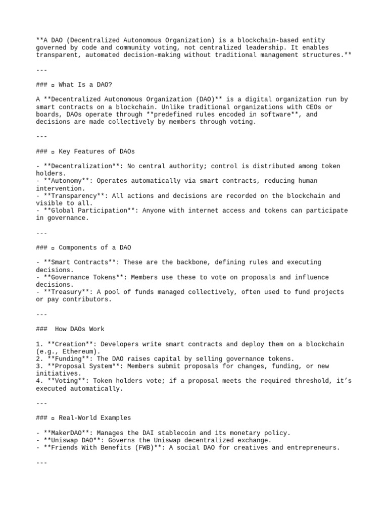 WHAT IS A DAO visual data 8