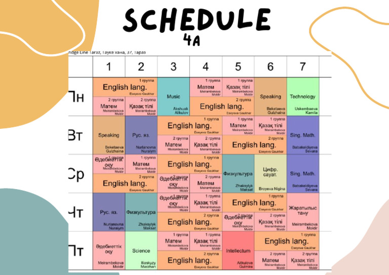 Schedule | PDF