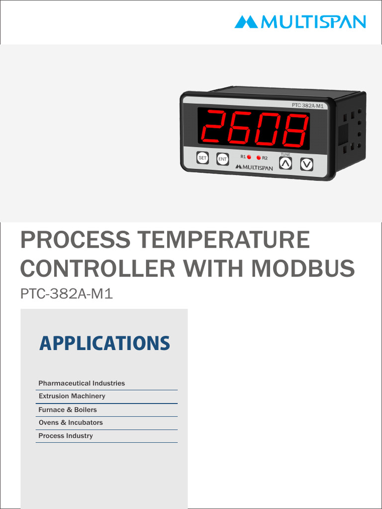 Process Temperature Controller With Modbus: Applications | PDF ...