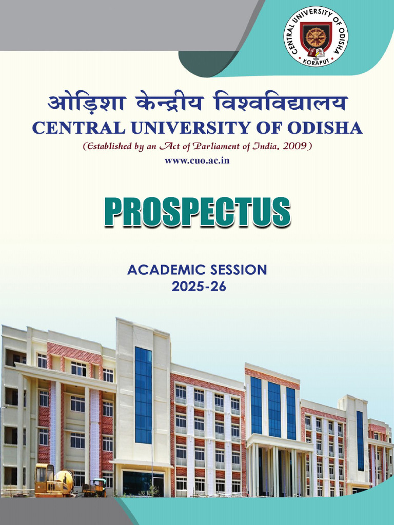 CUO Prospectus 2025-26 Overview | PDF | Anthropology | Social Sciences