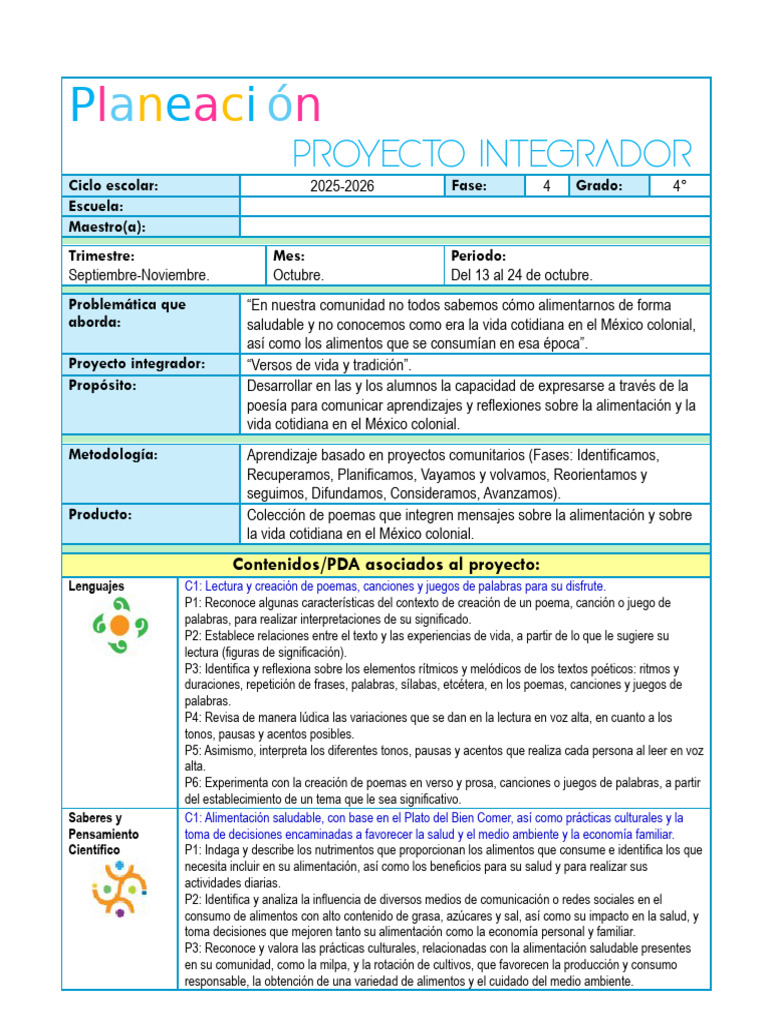 4° Proyecto Integrador | PDF | México | Ritmo