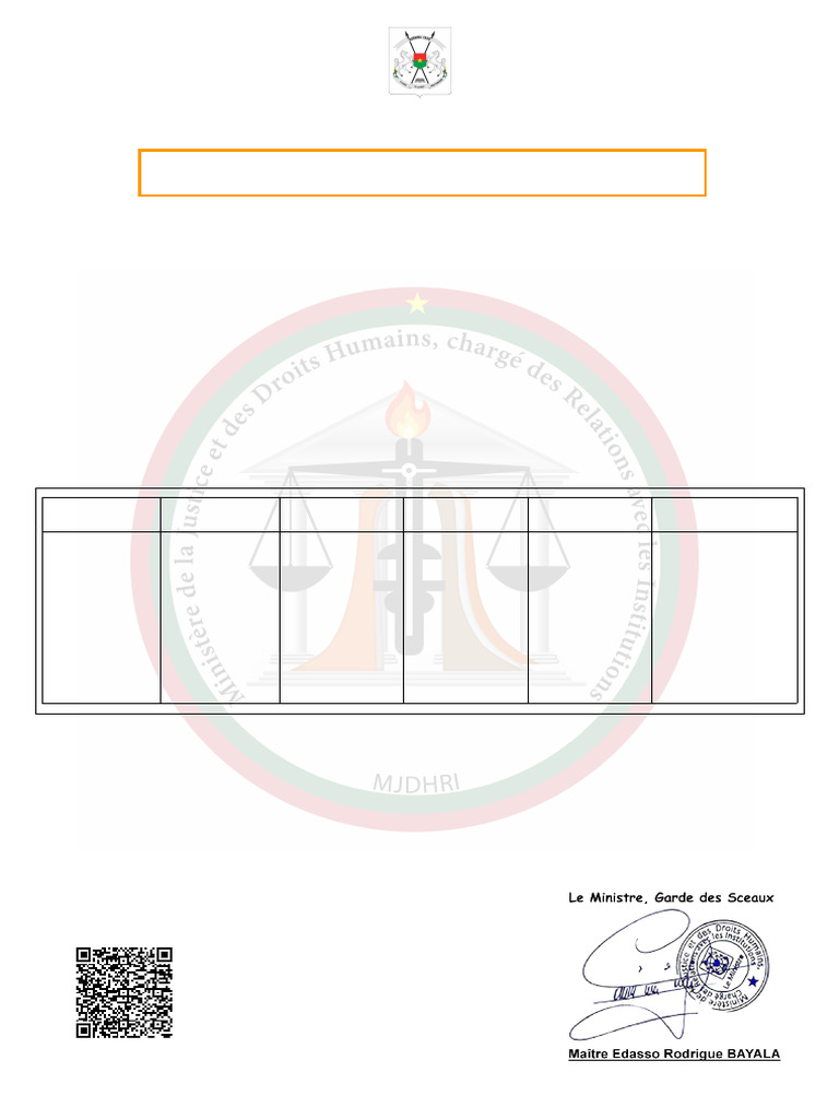 Casier judiciaire de Mahamado Ouedraogo | PDF