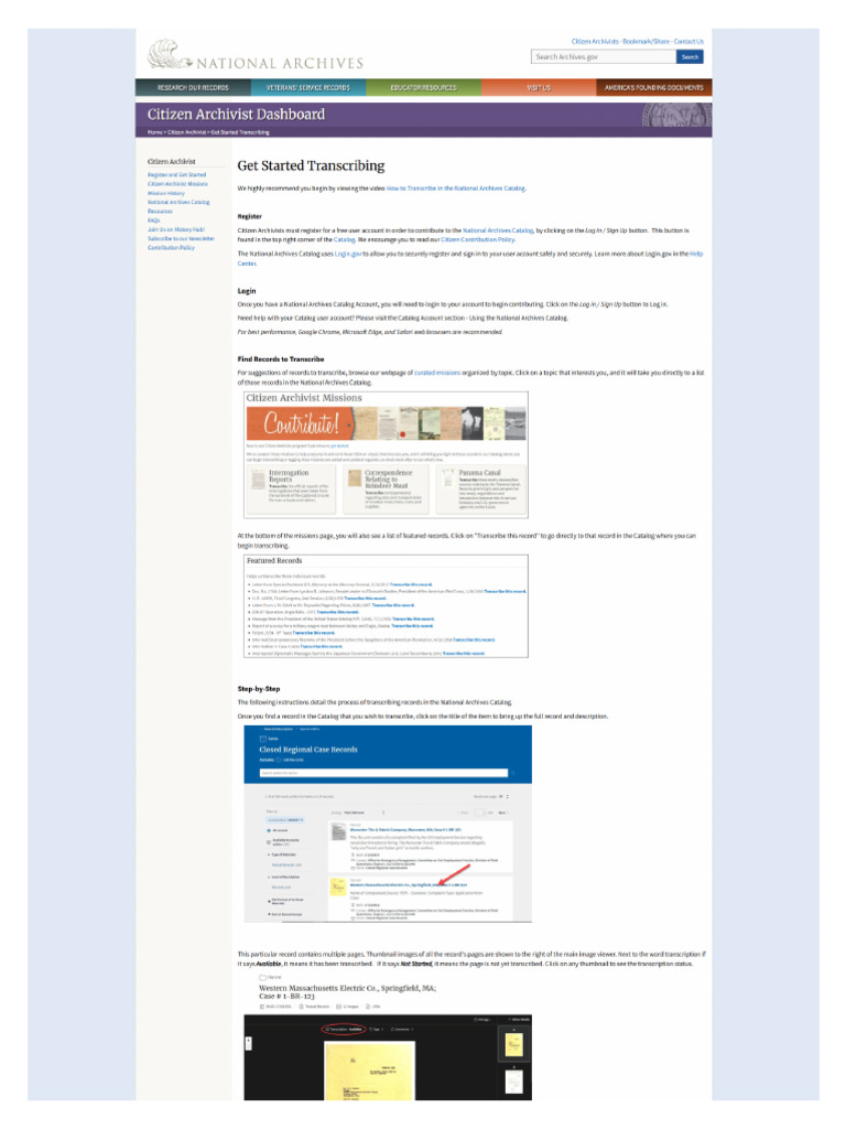 Get Started Transcribing | PDF