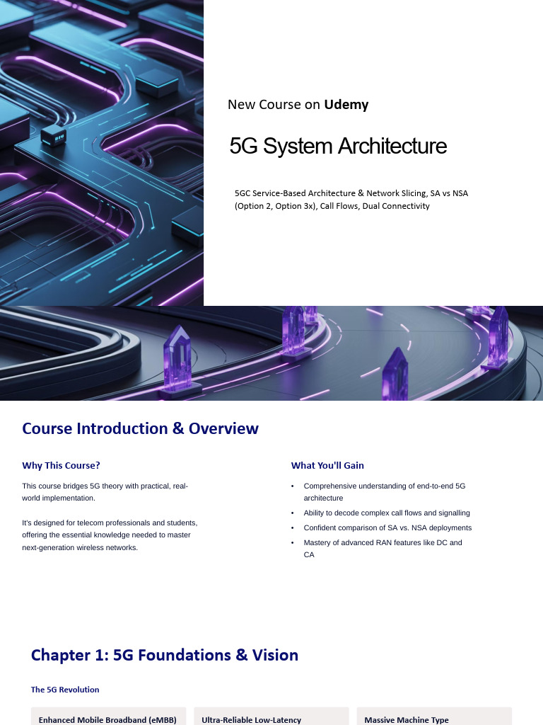 5G System Architecture Course on Udemy | PDF | Computer Network | 4 G