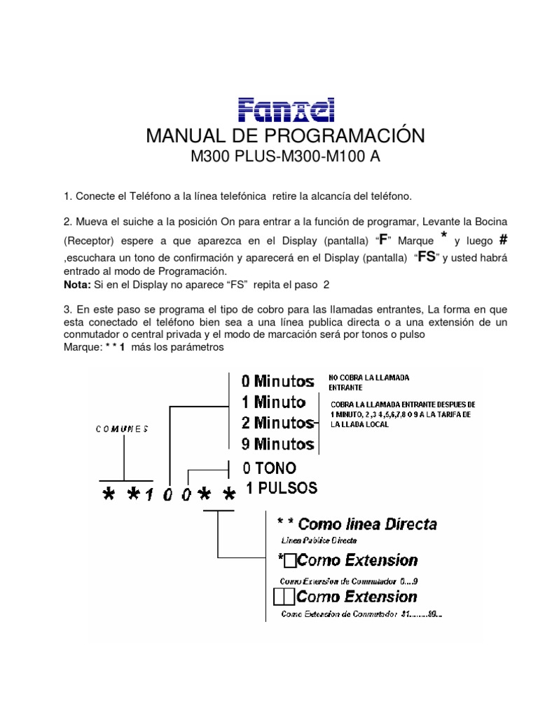 Manual Completo M300 PLUS-M300-M100 A | PDF | Teléfono | Informática y ...