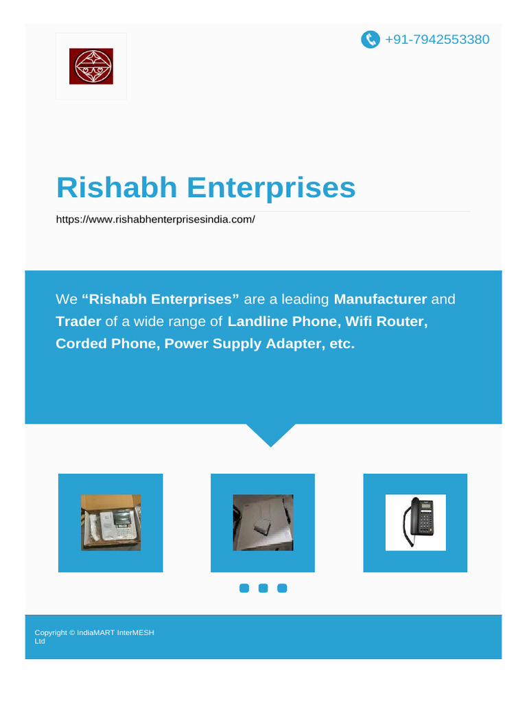 Rishabh Enterprises | PDF | Telecommunications Infrastructure ...