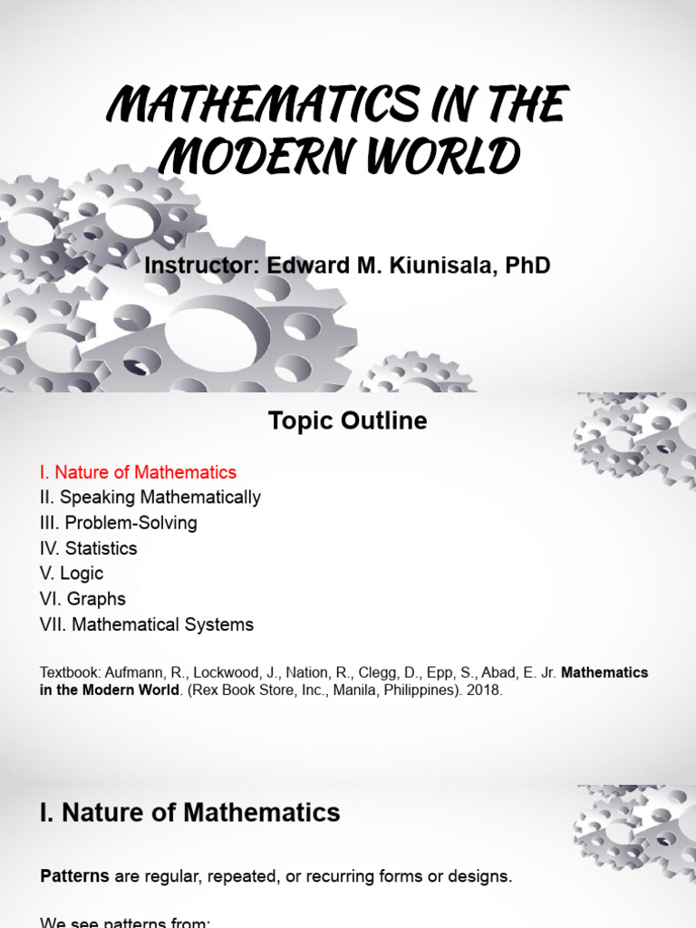 Exploring Patterns in Modern Mathematics | PDF | Pattern | Mathematics