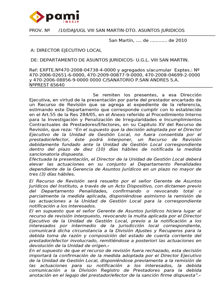 Modelo Recurso de Revision | PDF | Justicia | Crimen y violencia