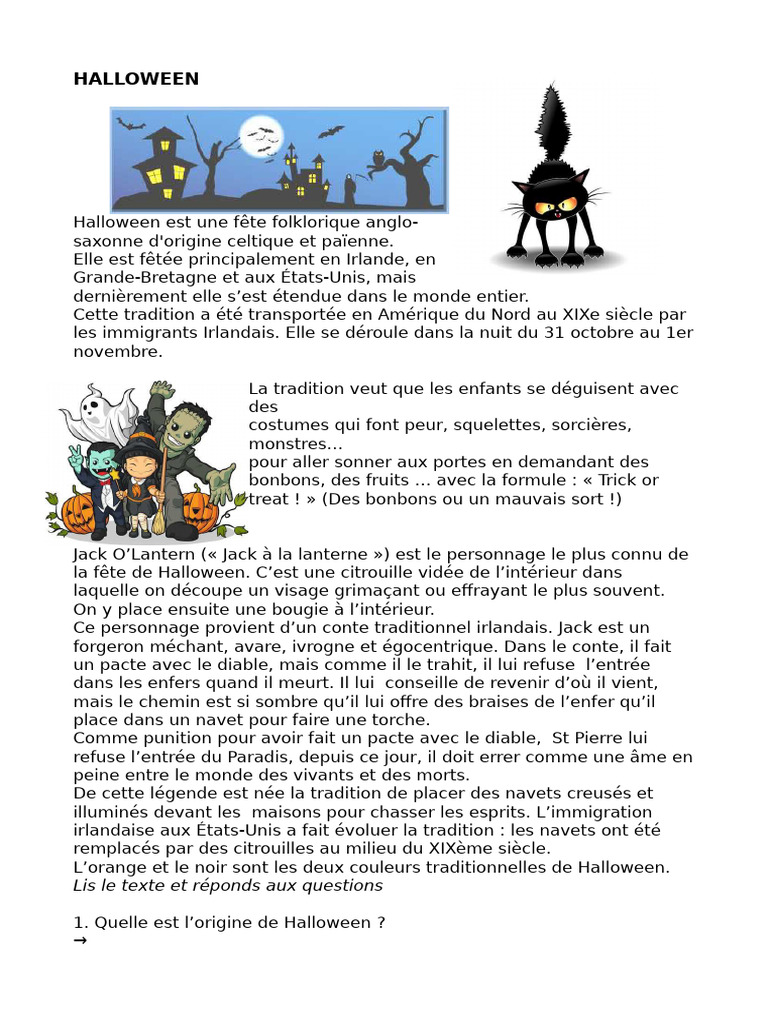 Origines et traditions d'Halloween | PDF | Halloween
