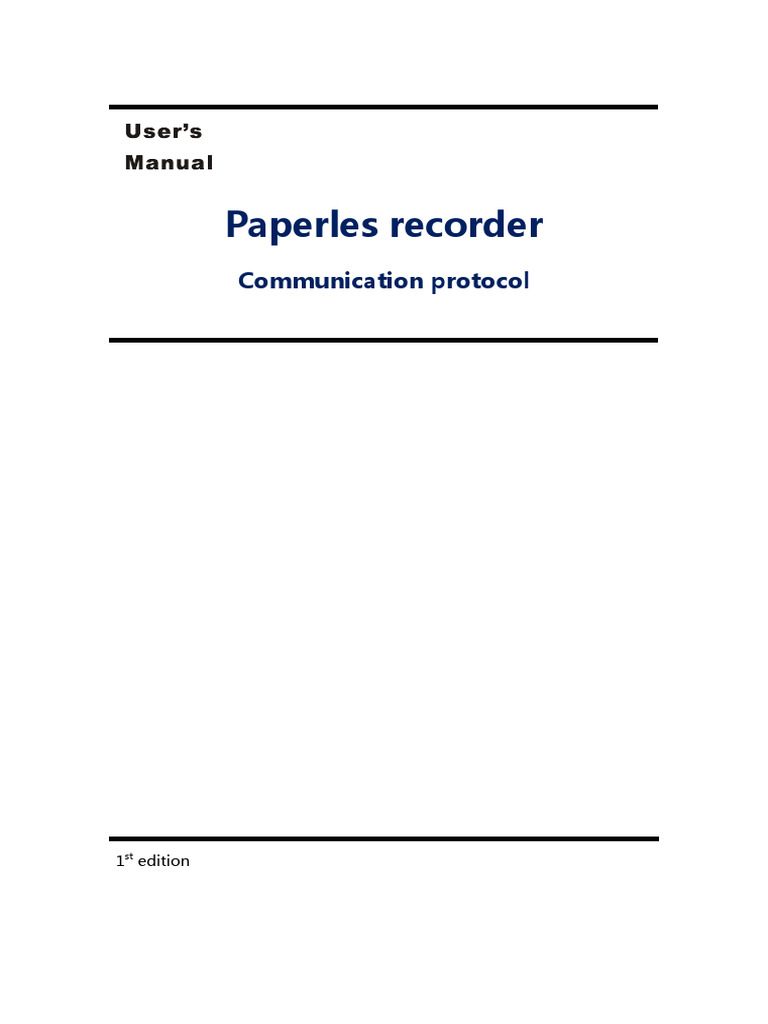 Modbus RTU Communication Protocol Guide | PDF | Computer Engineering ...