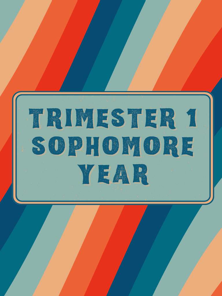 Trimester 1 Sophomore Binder Dividers | PDF