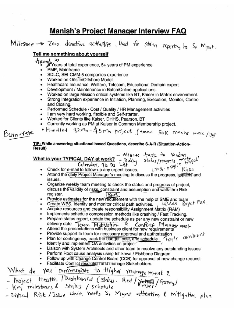 PM Faq | PDF