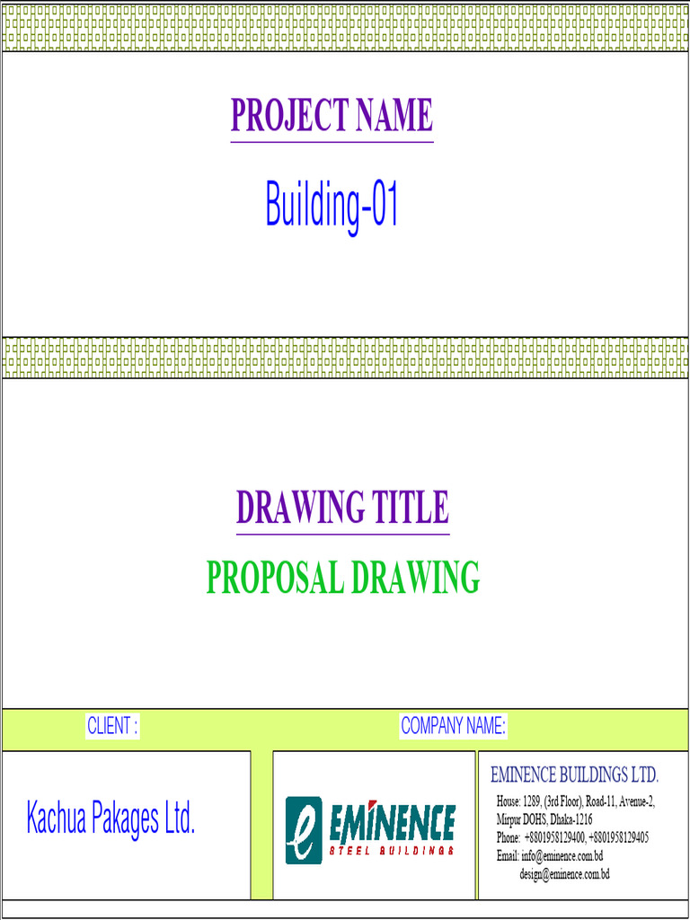 Proposal Drawing For Building - 01 | PDF