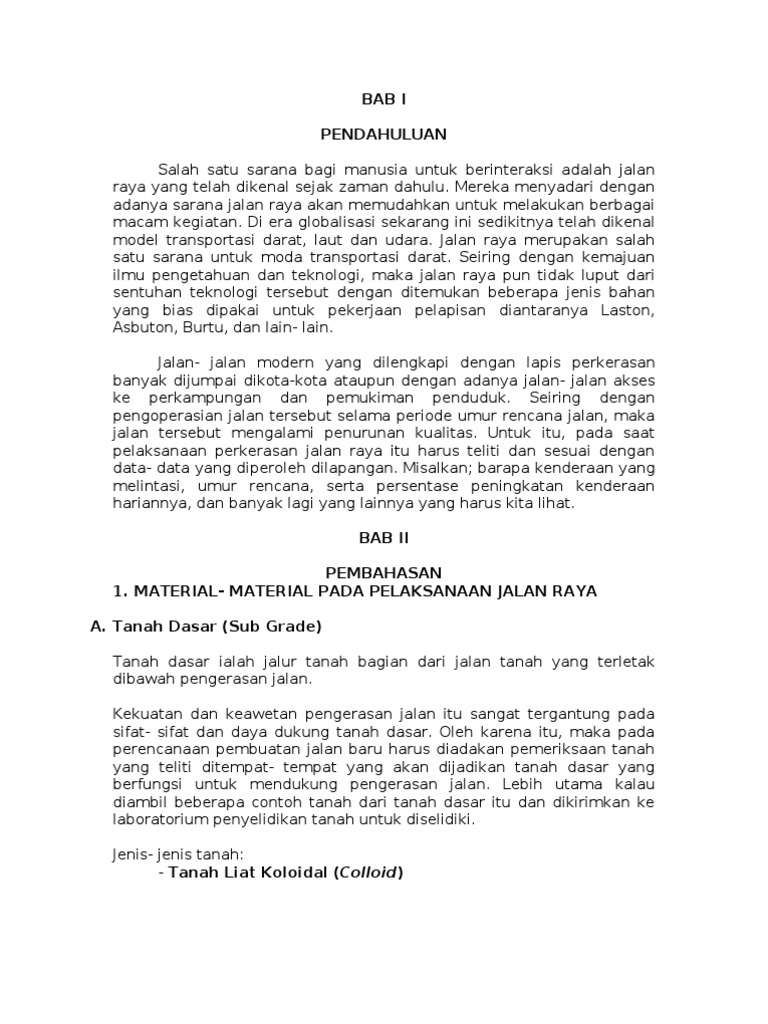KONSTRUKSI JALAN RAYA