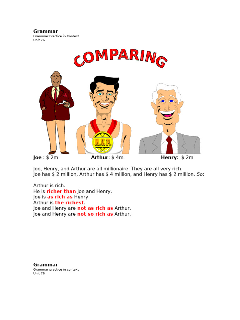 Comp as...as Not So ....as Not as....as Presentation and | PDF ...