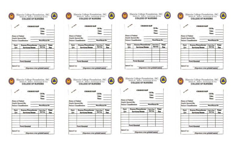 Charge Slip | PDF