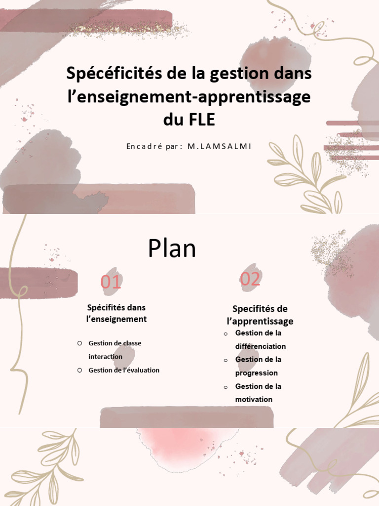 Gestion efficace en enseignement du FLE | PDF | Pédagogie | Apprentissage