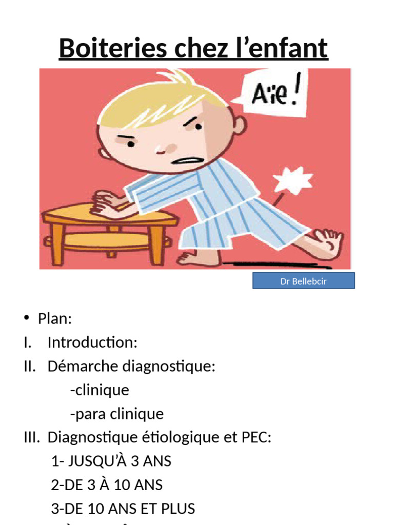 Boiteries infantiles : diagnostic et causes | PDF | Douleur | Médecine ...