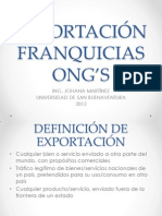 Exportacion - Franquicias