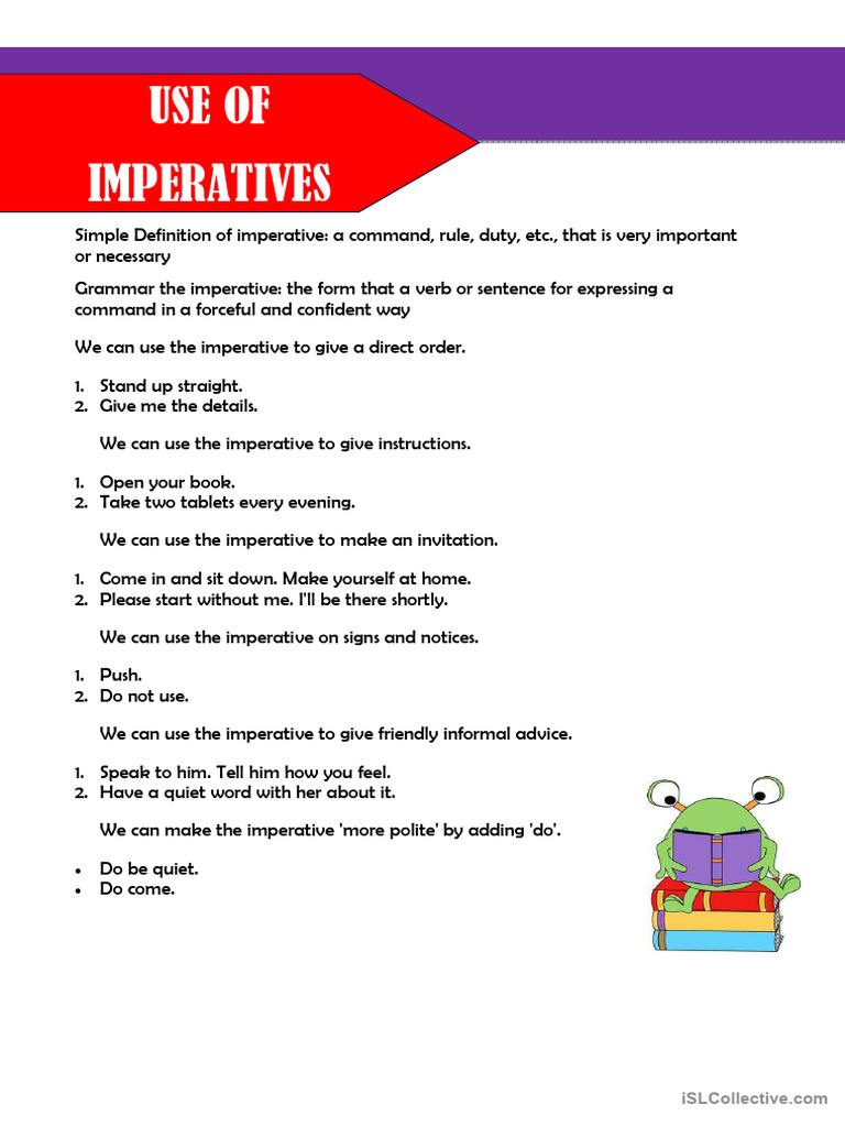 Understanding Imperatives in Grammar | PDF