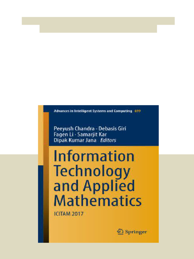 Information Technology and Applied Mathematics Peeyush Chandra All ...