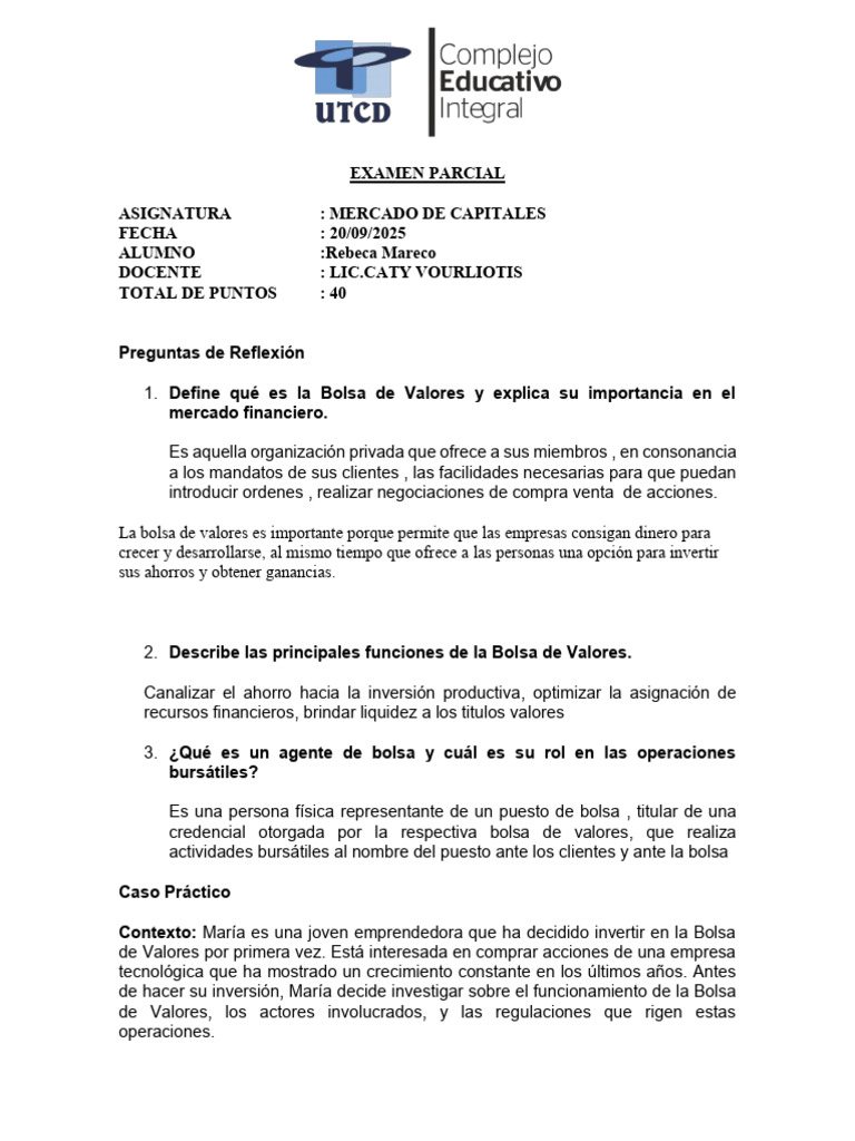 Introducción a la Bolsa de Valores y su Función | PDF | Bolsa | Inversiones