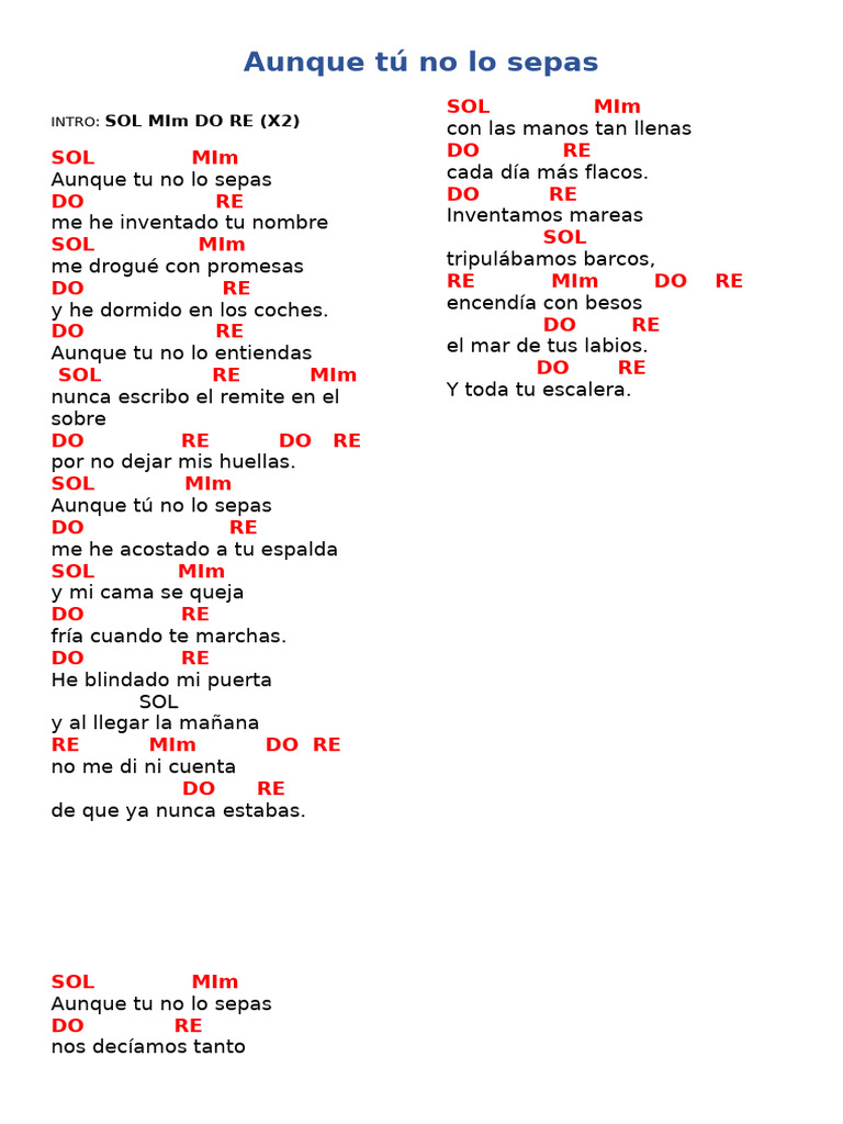 Aunque Tu No Lo Sepas | PDF
