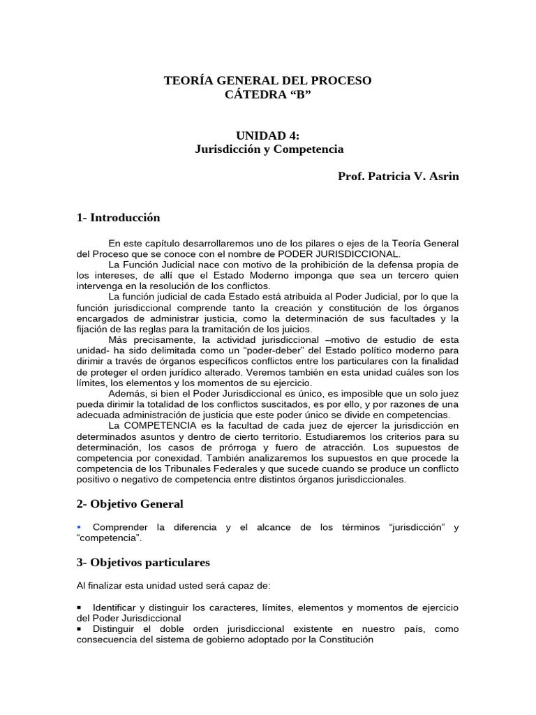 Jurisdicción y Competencia en el Proceso | PDF | Jurisdicción | Caso de ley