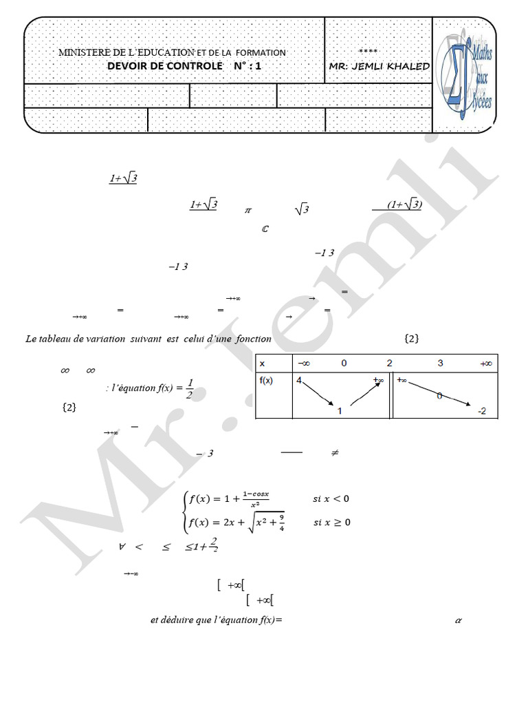 QCM et exercices de mathématiques avancées | PDF | Mathématiques ...