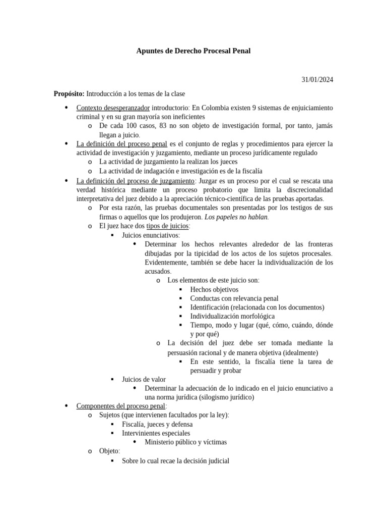 Apuntes de Derecho Procesal Penal | PDF | Queja | Fiscal