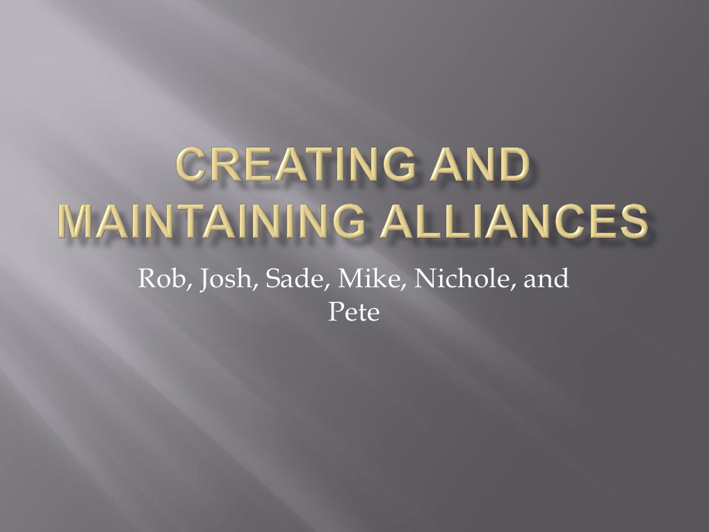 Understanding Strategic Alliances and Risks | PDF | Joint Venture ...